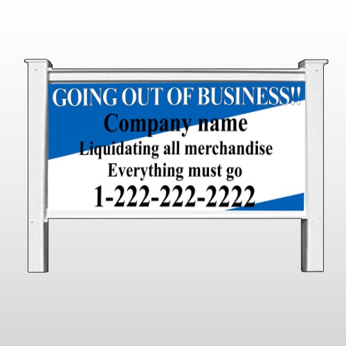 Going Out Sale 11 48"H x 96"W Site Sign