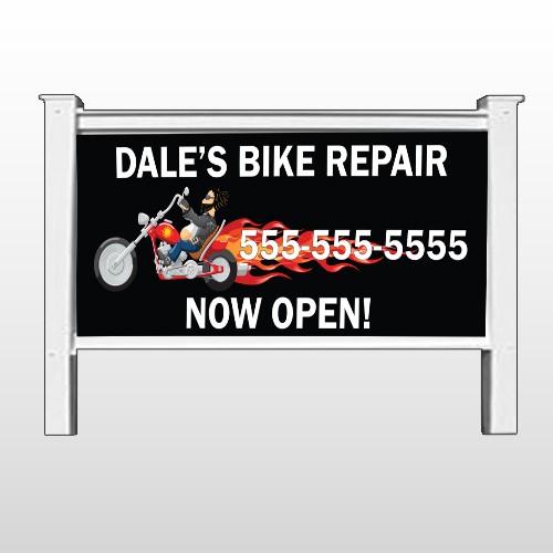 Harley Flames 108 48"H x 96"W Site Sign