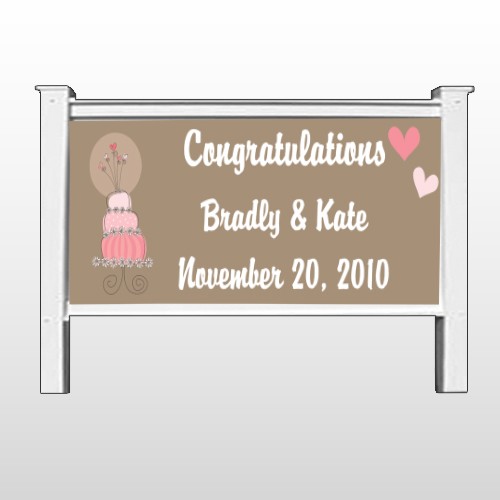 Heart Cake 03 48"H x 96"W Site Sign