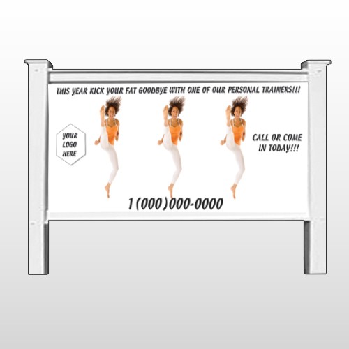 High Kick Woman 408 48"H x 96"W Site Sign