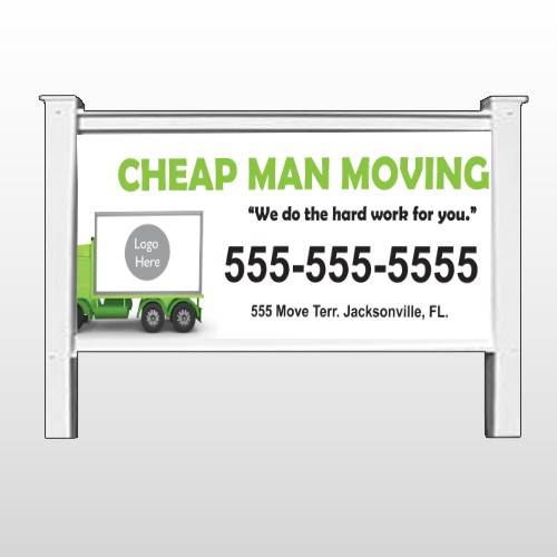 Moving 121 48"H x 96"W Site Sign