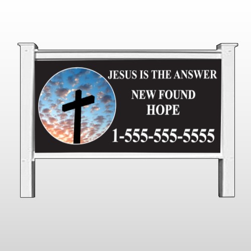 New Found Hope 01 48"x 96" Site Sign