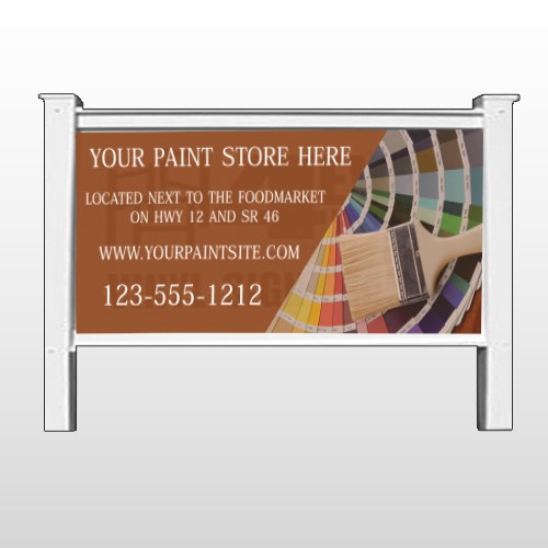 Paint Brushes 256 48"H x 96"W Site Sign
