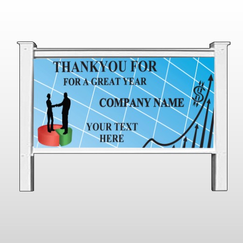 Pie Graph Arrows 05 48"H x 96"W Site Sign