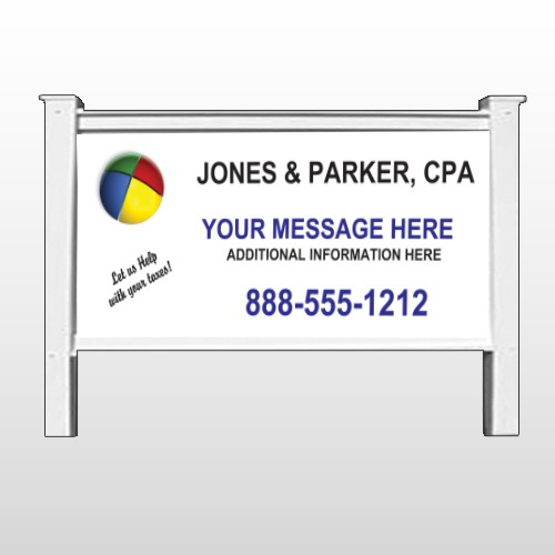 Pie Taxes 172 48"H x 96"W Site Sign