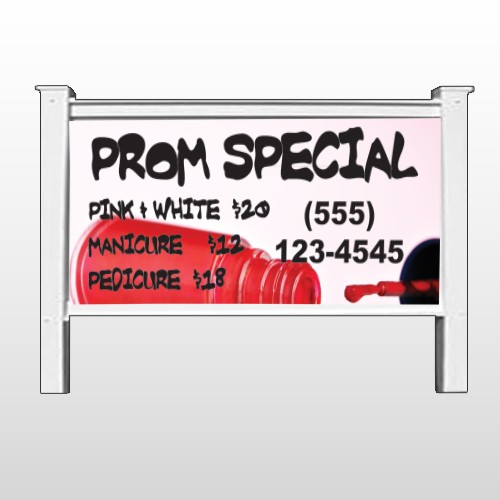 Pink Polish 486 48"H x 96"W Site Sign