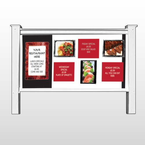 Restaurant Specials 370 48"H x 96"W Site Sign
