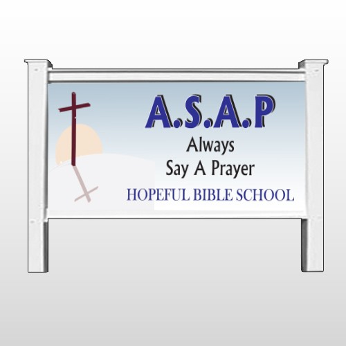 Sunrise Cross 164 48"H x 96"W Site Sign