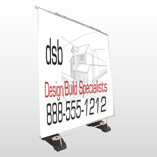 Builder 35 Exterior Pocket Banner Stand