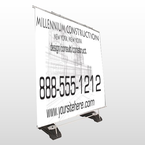 Builder 36 Exterior Pocket Banner Stand