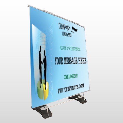 Men 170 Exterior Pocket Banner Stand