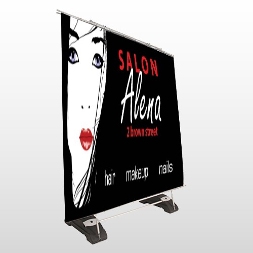 Salon 125 Exterior Pocket Banner Stand