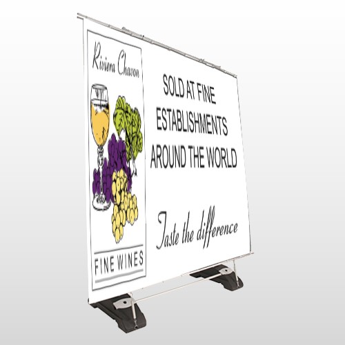 Wine 145 Exterior Pocket Banner Stand