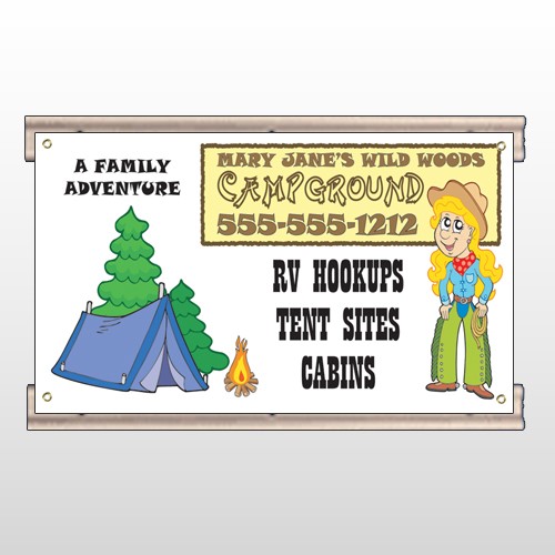 Campground 144 Track Sign