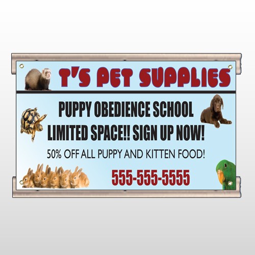 Pet Supplies 305 Track Sign