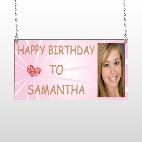 Happy B-Day Marley 10 Window Sign