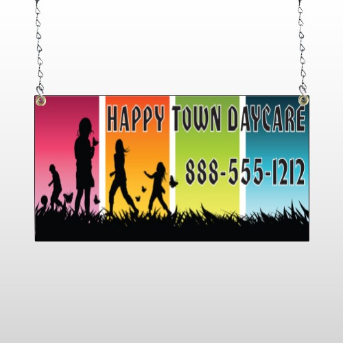 Happy Town 181 Window Sign