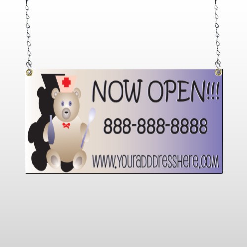 Nurse Bear 504 Window Sign