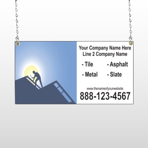 Roofing 258 Window Sign