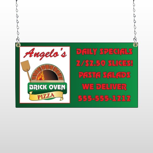 Pizza 129 Window Sign