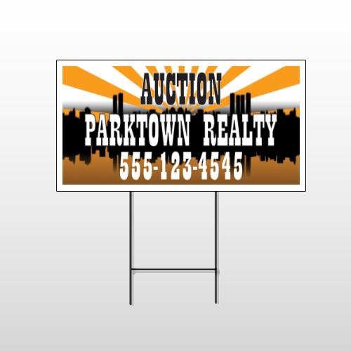 Auction Parktown 647 Wire Frame Sign