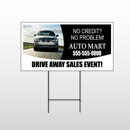 Auto Mart 114 Wire Frame Sign