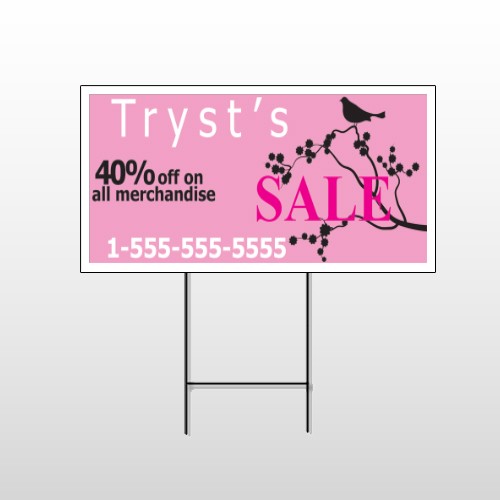Bird Branch Sale 08 Wire Frame Sign