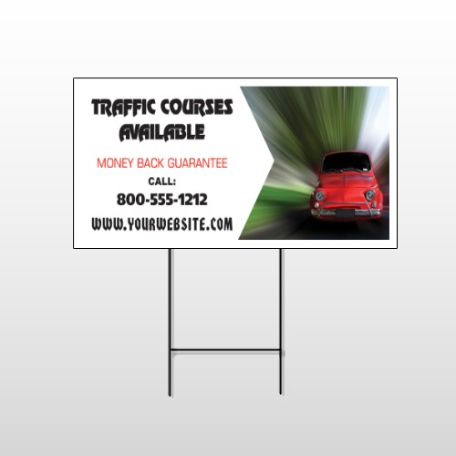 Car Traffic 153 Wire Frame Sign