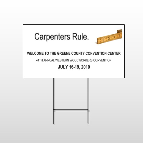 Construction 239 Wire Frame Sign