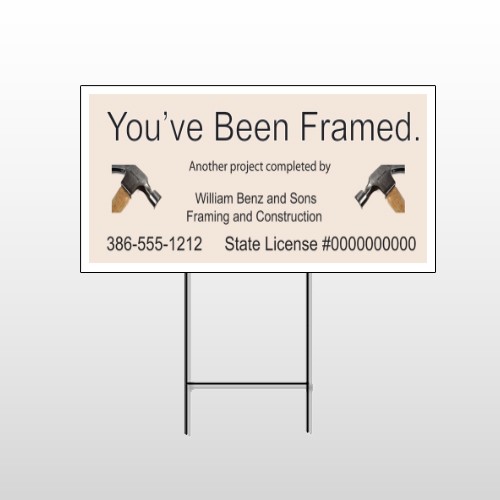 Framed 236 Wire Frame Sign