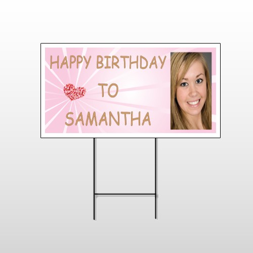 Happy B-Day Marley 10 Wire Frame Sign