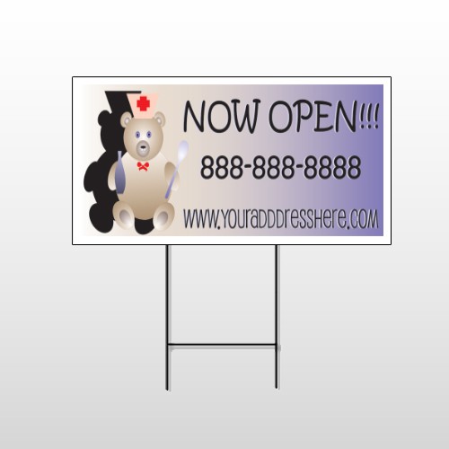 Nurse Bear 504 Wire Frame Sign