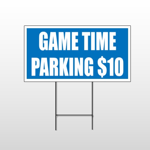 Parking 123 Wire Frame Sign