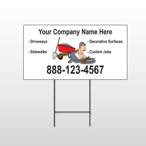 Paving 262 Wire Frame Sign