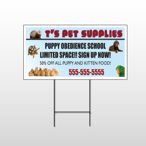 Pet Supplies 305 Wire Frame Sign