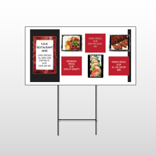 Restaurant Specials 370 Wire Frame Sign