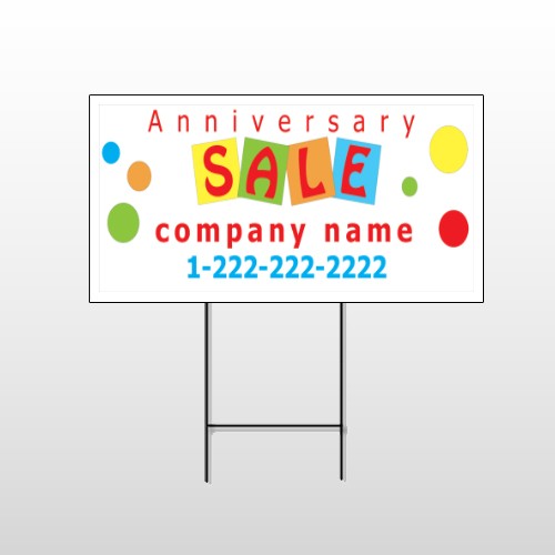 Square Circle Sale 15 Wire Frame Sign