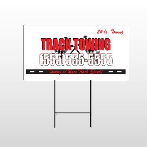 Towing 126 Wire Frame Sign