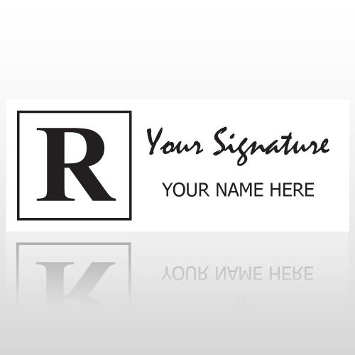 Initial 22 Rubber Stamp