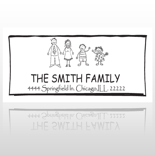 Family 24 Rubber Stamp