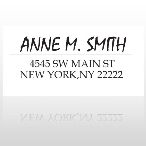 Address6 23 Rubber Stamp