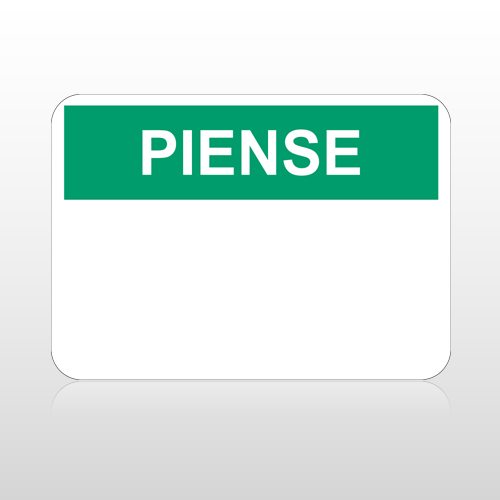 OSHA Piense Sign