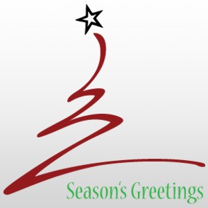 Season's Greetings Tree 24"H x 24"W