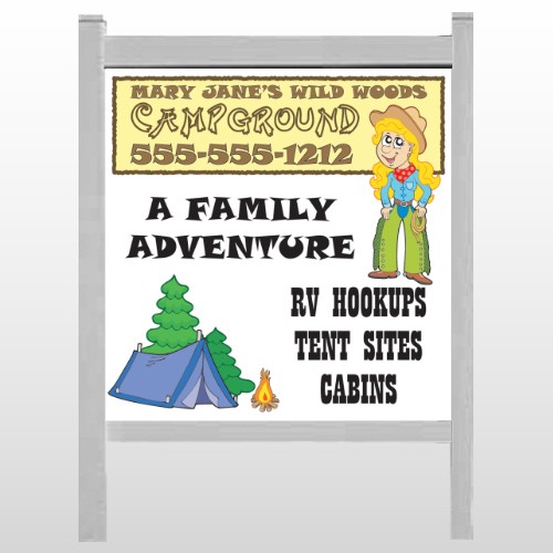 Campground 144 48"H x 48"W Site Signs