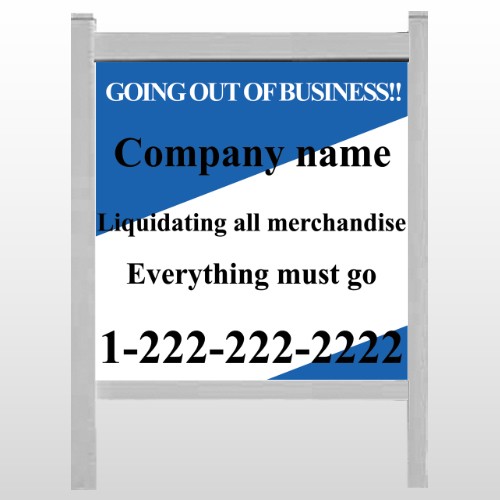 Going Out Sale 11 48"H x 48"W Site Sign