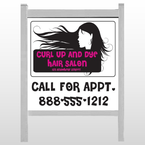 Hair 130 48"H x 48"W Site  Sign