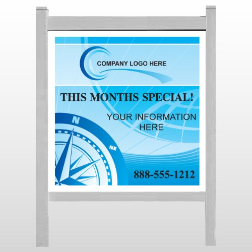 North Compass 148 48"H x 48"W Site Sign