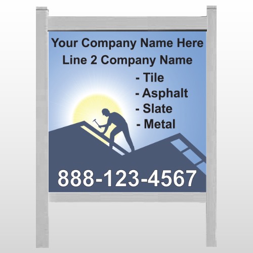 Roofing 258 48"H x 48"W Site Sign