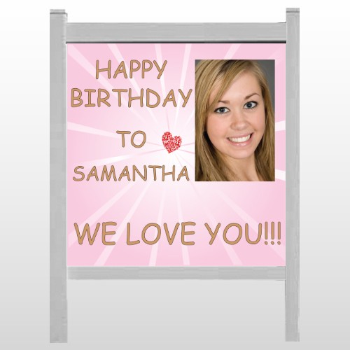 Happy B-Day Marley 10 48"H x 48"W Site Sign