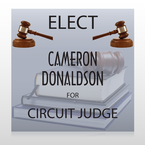 Book Gavel 275 Custom Sign